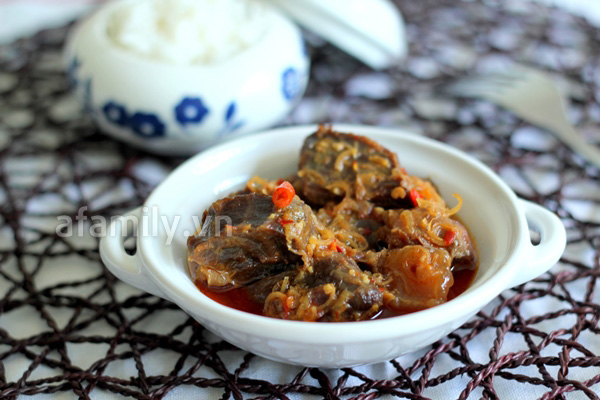 Bắp bò nấu bia